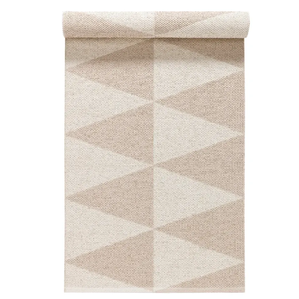 Scandi Living Alfombra plástico Rime, nude, 70 x 150 cm BeigeBlanco New