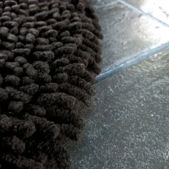 Etol Design Alfombra redonda Rasta Ø120 cm, Negro Sale