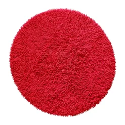 Etol Design Alfombra redonda Rasta Ø120 cm, Rojo