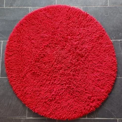 Etol Design Alfombra redonda Rasta Ø120 cm, Rojo