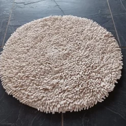 Etol Design Alfombra redonda Rasta, Natural Beige