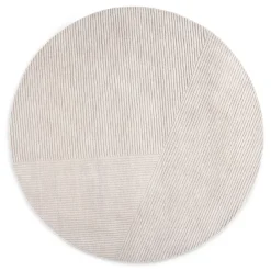 Northern Alfombra redonda Row Ø200 cm, claro Gris Discount