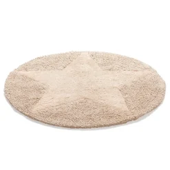 Etol Design Alfombra redonda Star, natural Beige Outlet