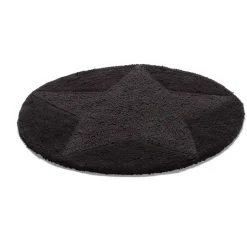 Etol Design Alfombra redonda Star, Negro