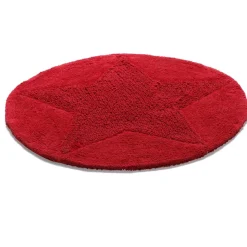 Etol Design Alfombra redonda Star, Rojo Best