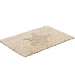 Etol Design Alfombras De Baño<Alfombra Star, pequeña, natural Beige