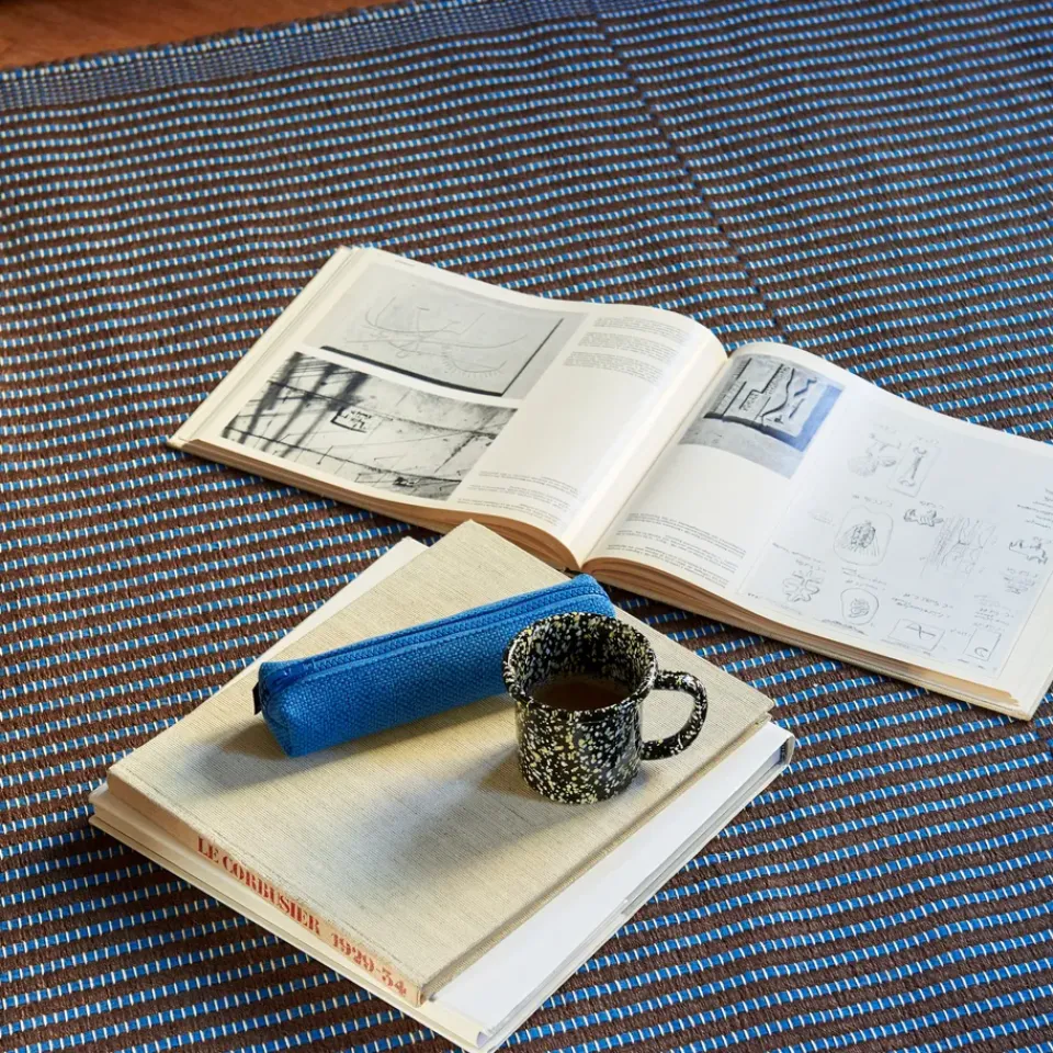 HAY Alfombras De Pasillo|Alfombras De Yute Y Fibras Naturales<Alfombra Tapis 80 x 200 cm, Chestnut-blue AzulMarrón