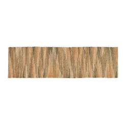 Villa Collection Alfombras De Yute Y Fibras Naturales<Alfombra Vem, Green-nature-pink, 70x250 cm VerdeBeigeRosa
