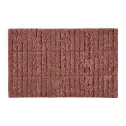 Zone Denmark Alfombrilla de baño Tiles, Peach red Rojo
