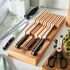 Zwilling Almacenamiento De Cuchillos|Bloques De Cuchillos<Almacenamiento para cuchillos 41x15,5x4,8 cm, Haya Marrón