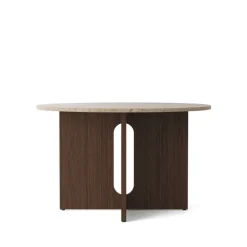 Audo Copenhagen Androgyne Mesa, Sand stone, base de roble teñido Beige Hot