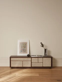 Design House Stockholm Aparador Air low, Roble oscuro Marrón