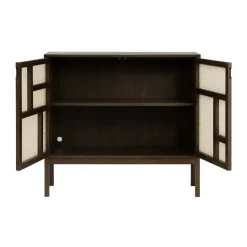 Design House Stockholm Aparador Air, Roble oscuro, 120x110 cm, con patas Marrón Best
