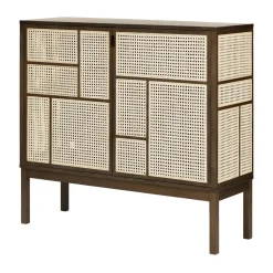Design House Stockholm Aparador Air, Roble oscuro, 120x110 cm, con patas Marrón Best