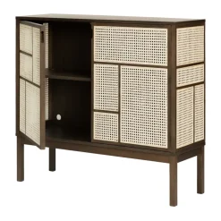 Design House Stockholm Aparador Air, Roble oscuro, 120x110 cm, con patas Marrón Best