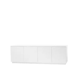 A2 Aparador Beam, Lacado , base blanca Blanco Hot
