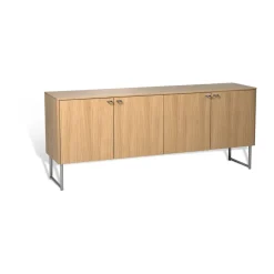 Mavis Aparador Deus 60 cm, Roble mate con acabado blanquecino Beige Sale