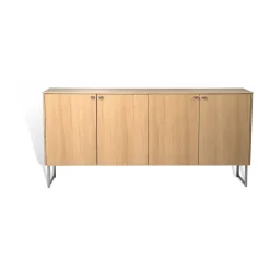 Mavis Aparador Deus 75 cm, Roble mate con acabado blanquecino Beige New