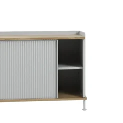 Muuto Mesas Para Tv Y Media|Mesas Para Tv Y Media<Aparador Enfold Low, Black-Oak-Metal Negro