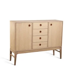 Mavis Aparador Höllviken, Roble blanqueado Beige New