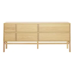 1898 Cómodas Y Aparadores|Cómodas Y Aparadores<Aparador Hylte 6 cajones 172x73 cm, Roble Beige