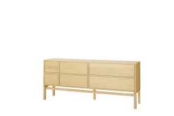 1898 Cómodas Y Aparadores|Cómodas Y Aparadores<Aparador Hylte 6 cajones 172x73 cm, Roble Beige