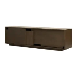 Design House Stockholm Aparador Layer, Roble oscuro, 180×51 cm Marrón Clearance