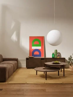 Design House Stockholm Aparador Layer, Roble oscuro, 180×51 cm Marrón Clearance