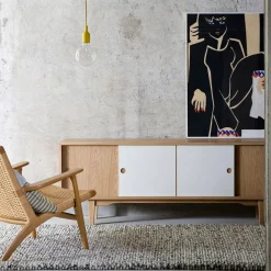 Zweed Mesas Para Tv Y Media|Mesas Para Tv Y Media<Aparador Moodi 180, /blanco, estructura de roble Gris