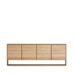 Ethnicraft Cómodas Y Aparadores|Cómodas Y Aparadores<Aparador Nordic, Roble encerado 4 puertas Beige
