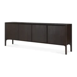 Ethnicraft Cómodas Y Aparadores|Cómodas Y Aparadores<Aparador PI, Teca dark brown, 4 puertas Marrón