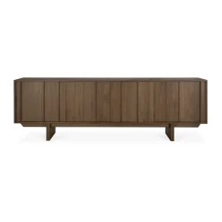 Ethnicraft Aparador Pillar, Wild brown teak, 220 cm Marrón New