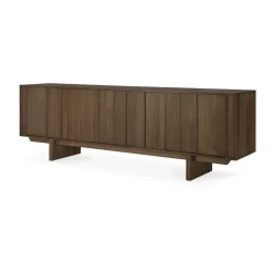 Ethnicraft Aparador Pillar, Wild brown teak, 220 cm Marrón New