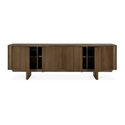 Ethnicraft Aparador Pillar, Wild brown teak, 220 cm Marrón New