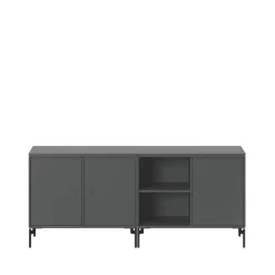 Montana Aparador Save, Antracita 04-patas lacadas en negro Gris Discount