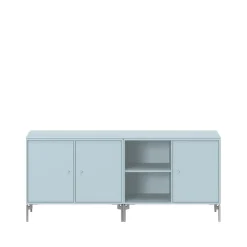Montana Aparador Save, Flint 148, patas de cromo Azul New