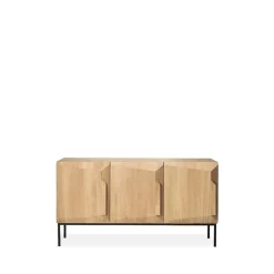 Ethnicraft Cómodas Y Aparadores|Cómodas Y Aparadores<Aparador Stairs 3 puertas, Roble 150x80x46 cm Beige