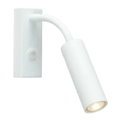 Herstal Aplique de pared Pipeline, mate, flex Blanco Discount