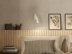Herstal Aplique de pared Pipeline, mate, flex Blanco Discount