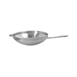 Demeyere Woks<Apollo 7 sartén wok de acero inoxidable 7-ply 2 asas, Ø32 cm Plateado