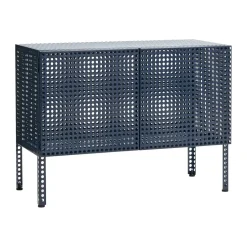 HAY Vitrinas Y Gabinetes|Vitrinas Y Gabinetes<Armario Perforated Cabinet small, Steel blue Azul
