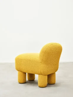 Design House Stockholm Asiento puff Lulu 36x65 cm, Yellow Amarillo Hot