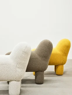 Design House Stockholm Asiento puff Lulu 36x65 cm, Yellow Amarillo Hot