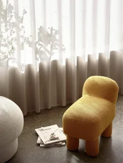 Design House Stockholm Asiento puff Lulu 36x65 cm, Yellow Amarillo Hot