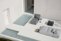 Blomus Asiento puff STAY 60x60 cm, Coal Gris Outlet