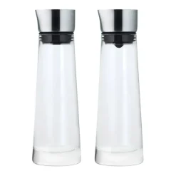 Blomus Azucarero y lechera Macchiato, Vidrio-acero inoxidable Transparente Outlet