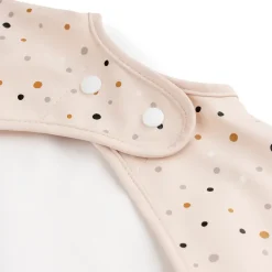 Done by deer Baberos<Babero con mangas Happy Dots, Powder Beige