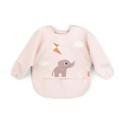 Done by deer Babero con mangas Playground, Powder Beige Discount