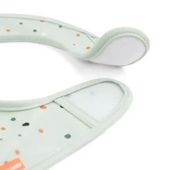 Done by deer Baberos<Baberos con velcro Croco 2-pack, Green Verde