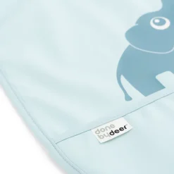 Done by deer Baberos<Baberos con velcro Elphee 2-pack, Blue Azul